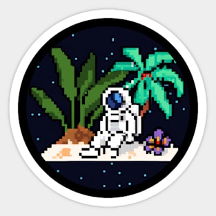 CUTE ASTRONAUT ART Sticker